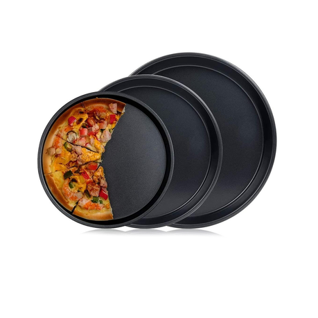 3 Pieces Large Pizza Pan – NonStick - Image 2