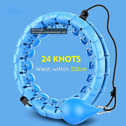Fat Burning Smart Fitness Hula Hoop with Mini Deep Tissue Massage Ball - Image 4