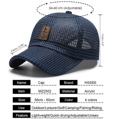 Sport Fashion Lightweight Adjustable Breathable Running Baseball Cap - Image 7