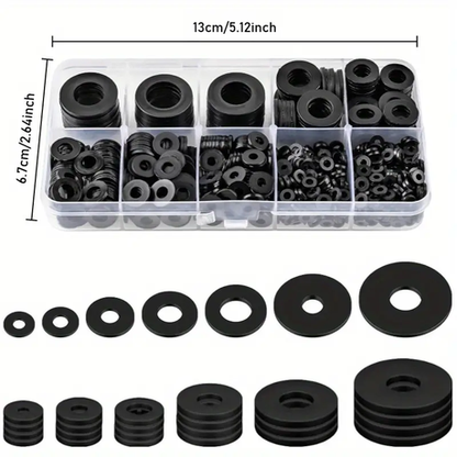 HB 350 pcs Black Nylon Washer Kit - Image 4