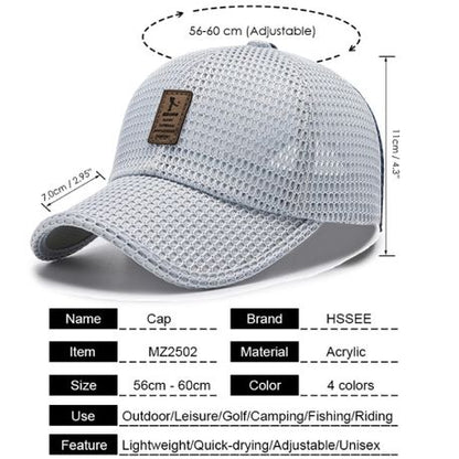 Sport Fashion Lightweight Adjustable Breathable Running Baseball Cap - Image 14