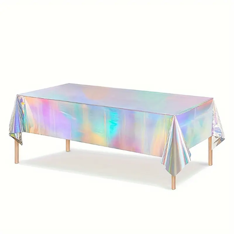 HASHBROWN'S Rectangular Iridescent Holographic Tablecloth