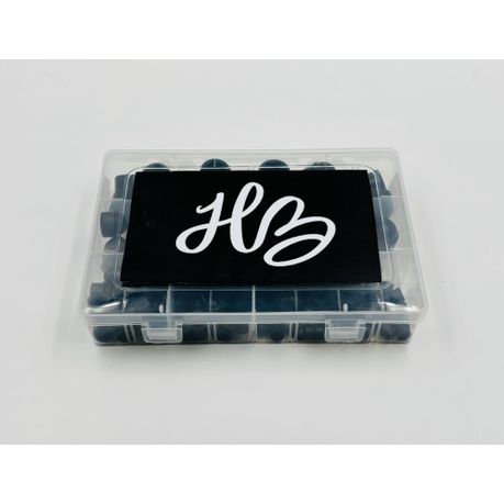 HB Set of 145 Nylon Hex Nuts and Bolt Caps M4-M12 - Image 2