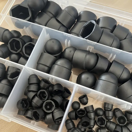 HB Set of 145 Nylon Hex Nuts and Bolt Caps M4-M12 - Image 3