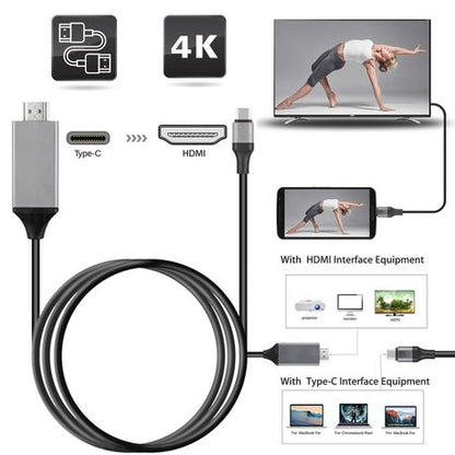 USB-C Type-c to HDMI 2.0 Cable 4K HDMI Cable - Image 5