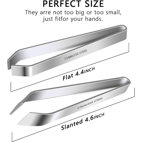HASHBROWN'S 2 Piece Fish Bone Tweezers Stainless Steel - Image 7