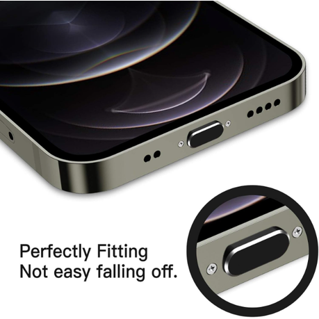 HASHBROWN'S Black Aluminium Anti Dust/Lint/Water Plugs - Image 3