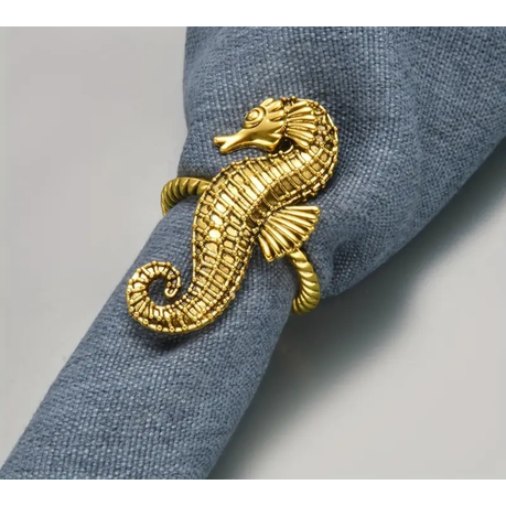 HASHBROWN'S 4 Piece Nautical Delight Cast Iron Napkin Rings - Image 2