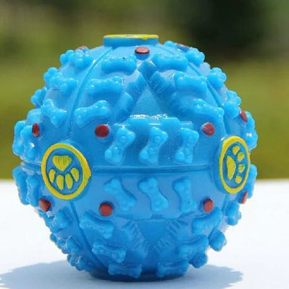 Pet Shrieking Sound Leakage Ball Teeth Bite Treat Dispensing Chew Toy - Black - Image 16