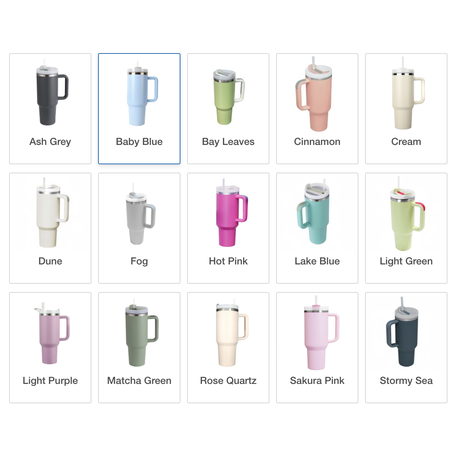 1.2L Tumbler with Handle Straw Lid, Stainless Steel Travel Mug - Image 5