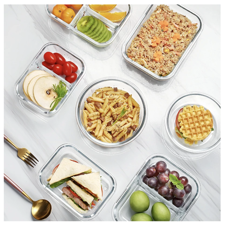 Leak-Proof Glass Food Containers - 680ml - 3 Pack - Image 5