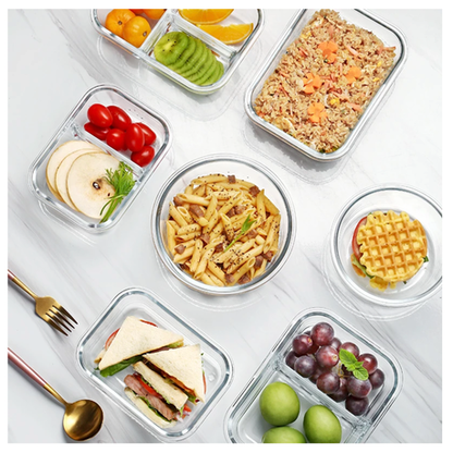 Leak-Proof Glass Food Containers - 680ml - 3 Pack - Image 5
