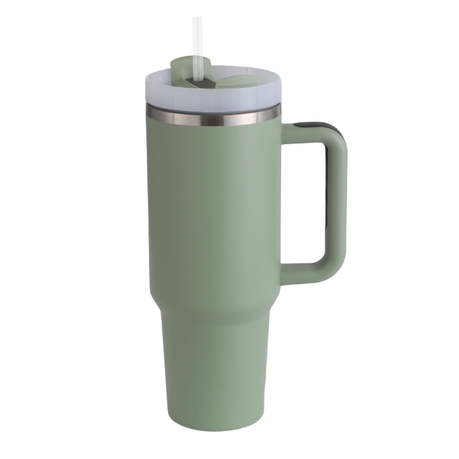 1.2L Tumbler with Handle Straw Lid, Stainless Steel Travel Mug - Image 53