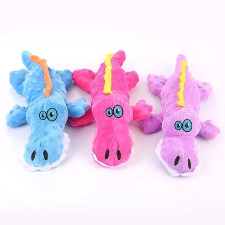 Cute Plush Toys Stuffed Animal Alligator Shape Pet Chew Toy - Image 5
