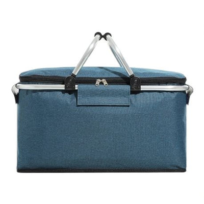 Foldable Foil Insulated Picnic Basket Food Beverage Carrier Bag Cooler Bag - Image 3