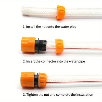 15 Piece Plastic Quick Connect Garden Irrigation Hose Fittings - Image 5