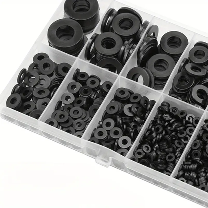 HB 350 pcs Black Nylon Washer Kit - Image 7