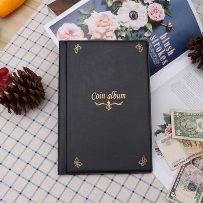 Hobby Office 150 Pockets Coin Collection Album Holder - Black(15cm) - Image 5