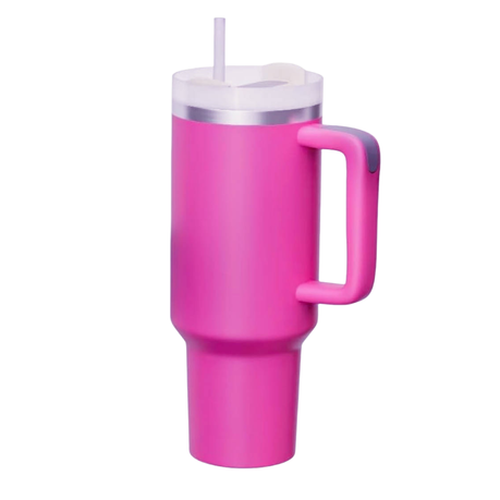 1.2L Tumbler with Handle Straw Lid, Stainless Steel Travel Mug - Image 34