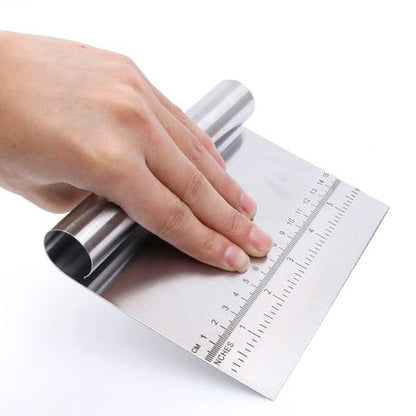 Dough Scraper/Cutter 15cm-  Stainless Steel - Image 2