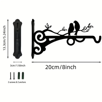 HASHBROWN' S 2pcs Black Metal Plant & Lantern Hanging Hooks - Image 3