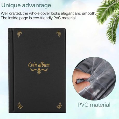 Hobby Office 150 Pockets Coin Collection Album Holder - Black(15cm) - Image 2