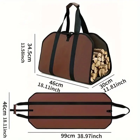 HASHBROWN'S Heavy-Duty Polyester Firewood Carrier Bag - Image 9