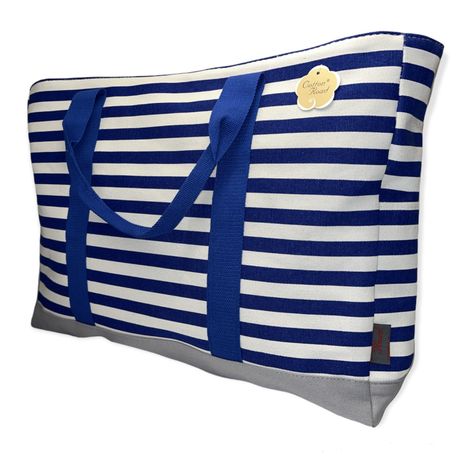 Large Cotton Road Beach Bag - Image 8