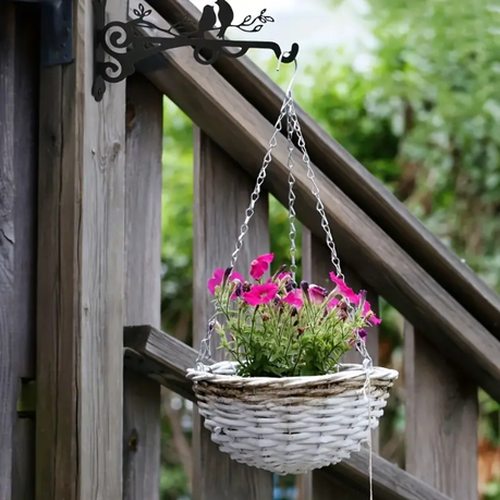 HASHBROWN' S 2pcs Black Metal Plant & Lantern Hanging Hooks - Image 6
