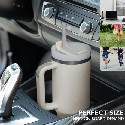 1.2L Tumbler with Handle Straw Lid, Stainless Steel Travel Mug - Image 29