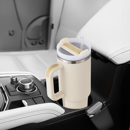 1.2L Tumbler with Handle Straw Lid, Stainless Steel Travel Mug - Image 24