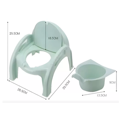 Portable Potty Toilet Training Backrest Chair Dual Use Safe and reliable - Image 2