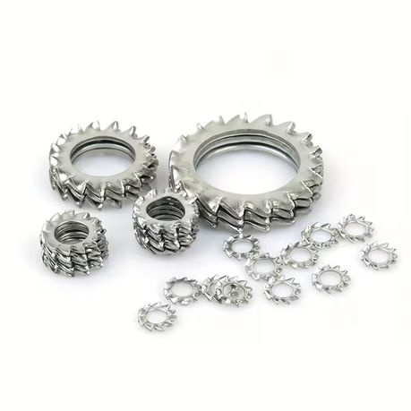 HB 160pcs Stainless Steel External Toothed Locking Washers - Image 5