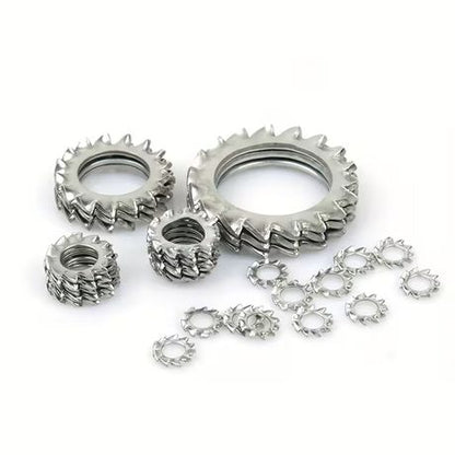 HB 160pcs Stainless Steel External Toothed Locking Washers - Image 5