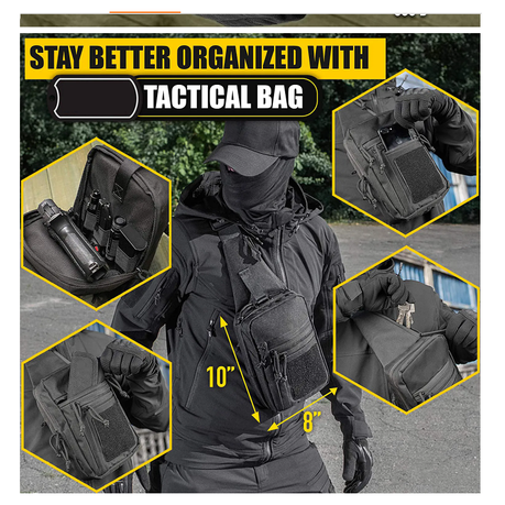 Tactical Shoulder Bag Pack with Holster - Image 3