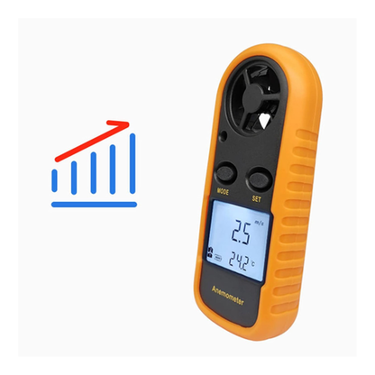 Lightweight Handheld Digital Wind Speed Meter Anemometer With LCD Backlight - Image 3