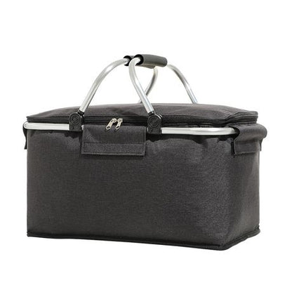 Foldable Foil Insulated Picnic Basket Food Beverage Carrier Bag Cooler Bag