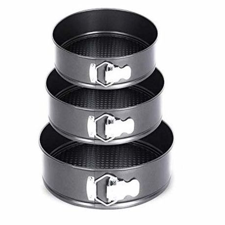 Set of 3 Non-Stick Pan Cake Mold Carbon Steel Round Pan