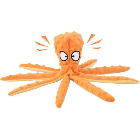Octopus Plush Dog Chew Toy No Stuffing Puppy Teething Interactive - Image 4